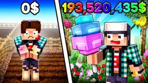 ОТ БОМЖА ДО ТРИЛЛИОНЕРА В GROW A GARDEN В МАЙНКРАФТ!