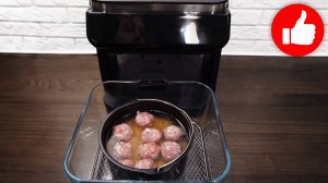 Вкуснее чем в ДУХОВКЕ! Моя семья обожает гречку с фрикадельками. Просто и очень вкусно в аэрогриле