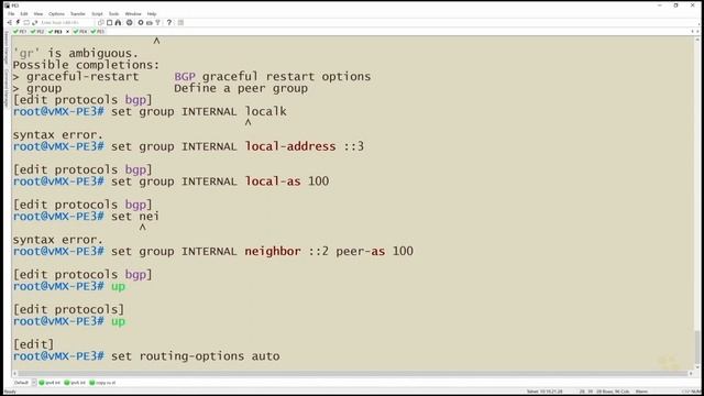 08. Configuring BGP with IPv6 смотреть онлайн