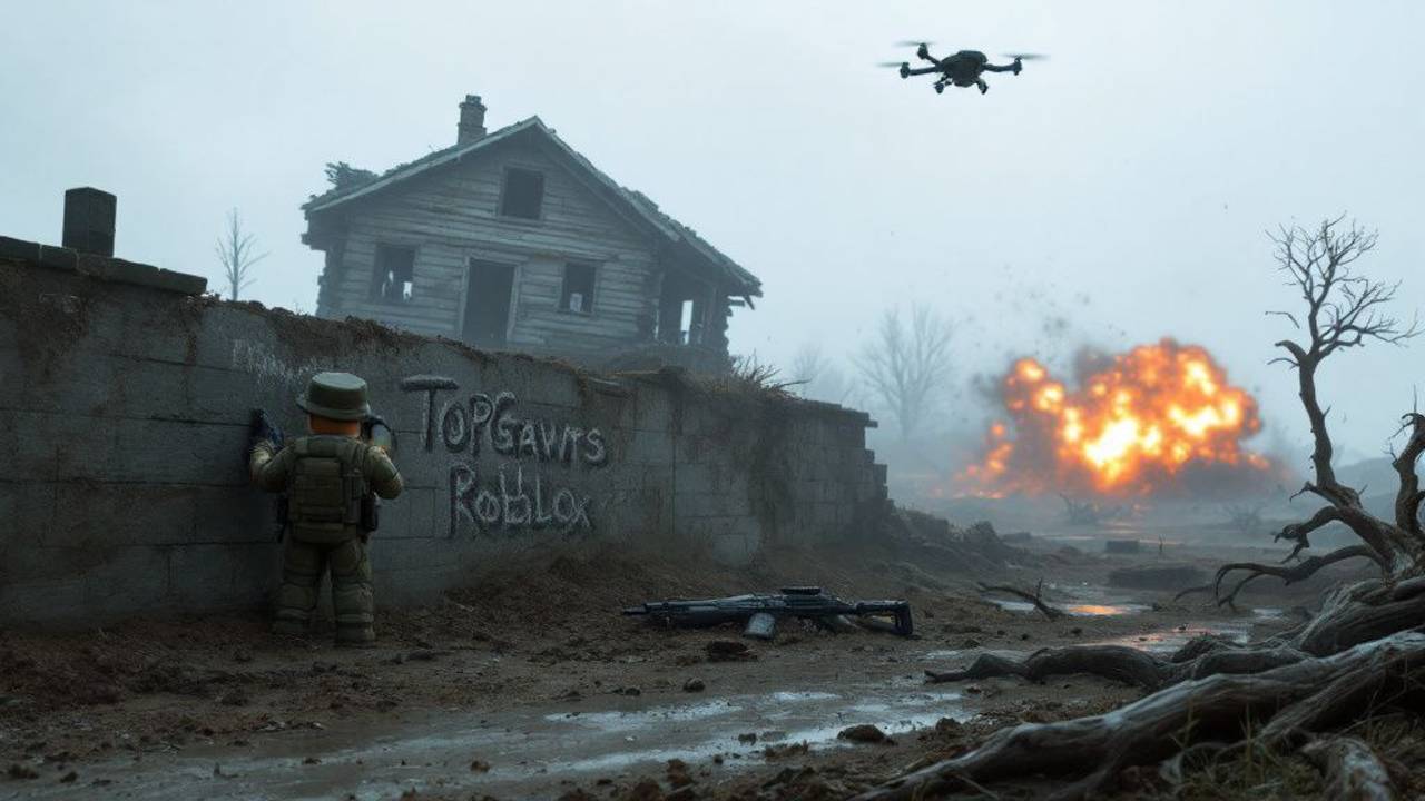 Усиленный штурм города под плотным огнем Roblox смотреть онлайн