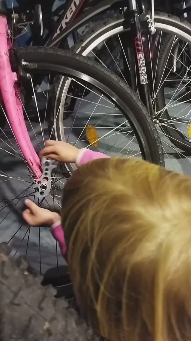 добралась до папиных инструментов :))