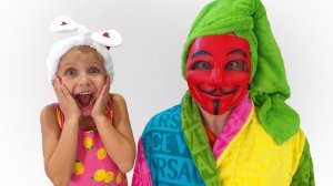 Алиса и Ева играют как дети с папой! Видео для детей.