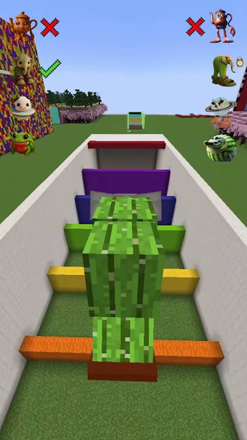 Дети из Лос-Тралалеритос против итальянского Брейнрота в паркуре #майнкрафт