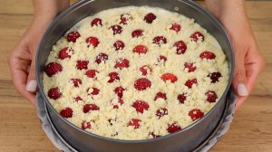 Ягодный ПИРОГ«ВСЕГДА УДАЧНЫЙ». Быстрый рецепт на каждый день, добавляя то, что вам больше нравится!