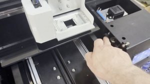 Блокировка системы подъема и ее регулировка на УФ принтере А3 голова XP600