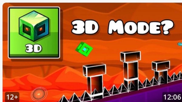 3-d mode/ geometry dash 2.2