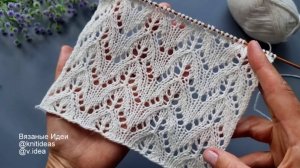 Красивый ажурный узор спицами для летних изделий!