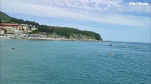 Ольгинка Туапсинский район Центральный пляж сегодня 18 июля 2025. Море и погода в Ольгинке сейчас