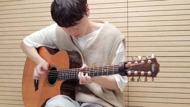 Уроки игры на акустической гитаре | Crow (Baritone) - JinsanKim (2024)