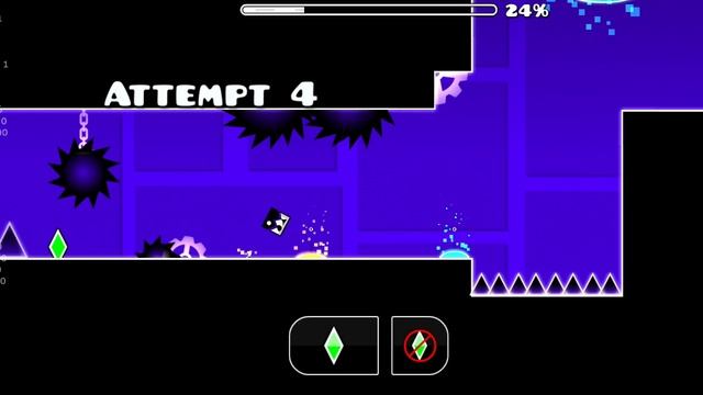 сравнение уровней в Geometry dash XSTep vs CLUTTER FUNK! смотреть онлайн