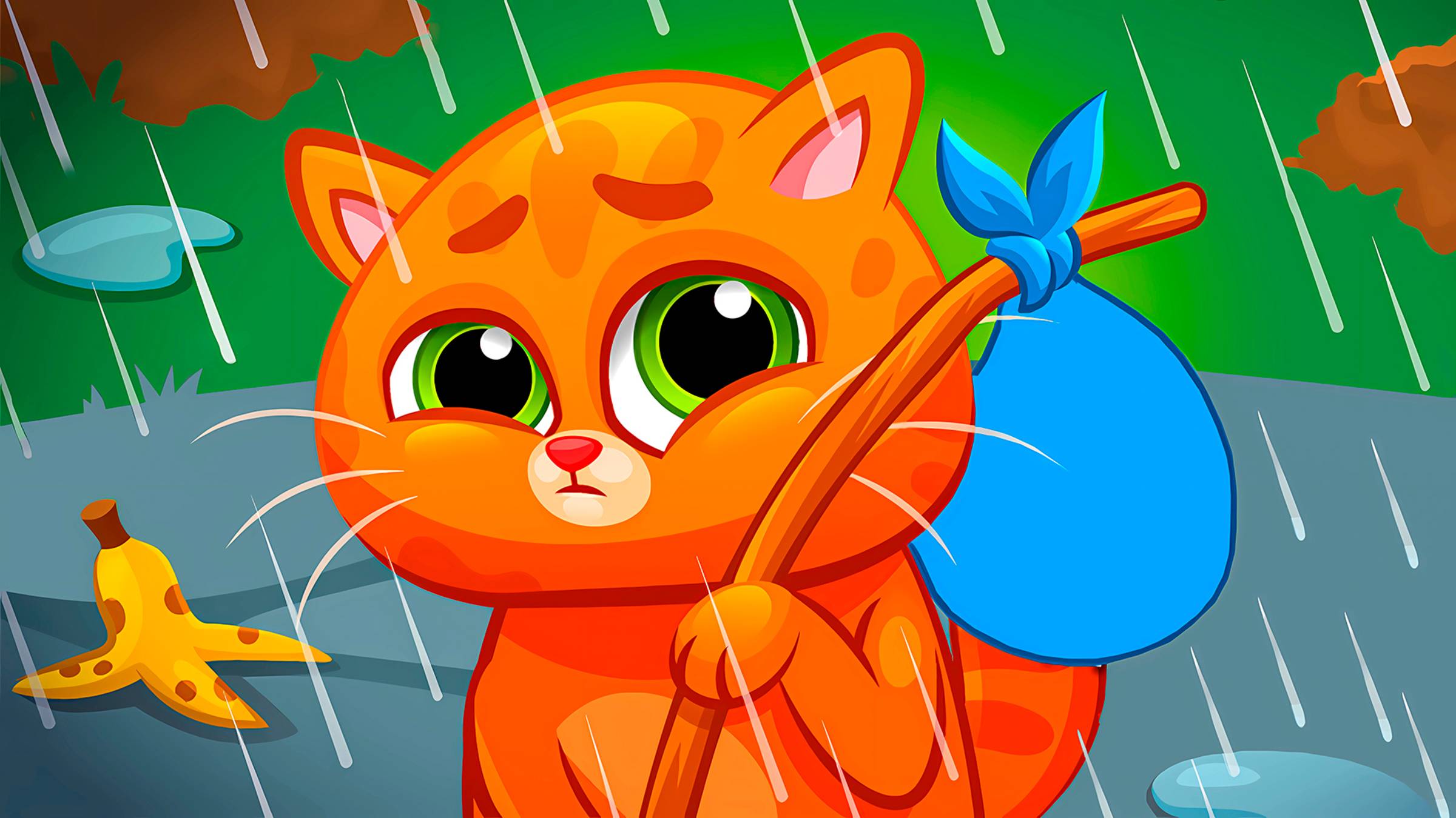 Суровый КОТИК БУБУ #105. Бездомный кот. Мультик ИГРА про котят на Игрули TV смотреть онлайн