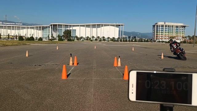 Gymkhana GP 2025 Stage 3 / Андреев Алексей / Triumph Street Triple R / Heat 2: 00:48.86