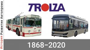 Эволюция ЗИУ/Тролза (Завод Имени Урицкого)/(Троллейбусный  Завод) с 1868 года по 2020 год