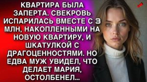 СВЕКРОВЬ ИСПАРИЛАСЬ ВМЕСТЕ С 3 МЛН, НА НОВУЮ КВАРТИРУ, И ШКАТУЛКОЙ С ДРАГОЦЕННОСТЯМИ. НО ПОТОМ...