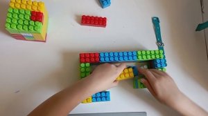 Из жизни особенного ребёнка..  Ира строит дом!🙂