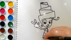 Раскраска для детей ФИКСИКИ. МАСЯ. Мультик-раскраска. Учим цвета.