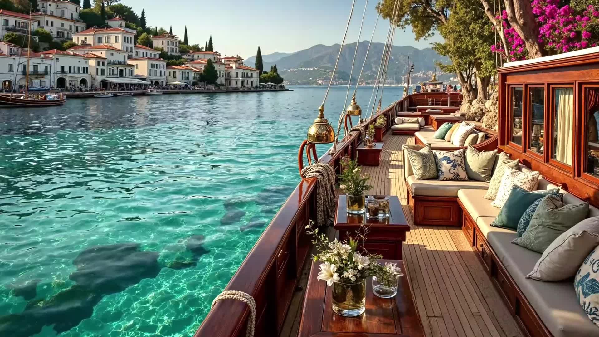 Летний Джаз на Яхте | Расслабляющая Музыка у Моря для Души и Отдыха смотреть онлайн