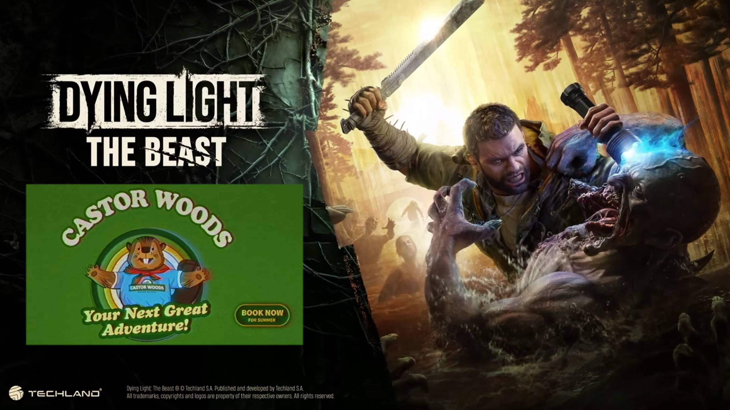 Bober the Beaver: Visit Castor Woods!. Новый ролик к выходу Dying Light: The Beast. смотреть онлайн