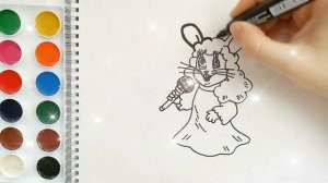 Раскраска для детей ЗАЯЦ /НУ ПОГОДИ. Мультик-раскраска. Учим цвета.