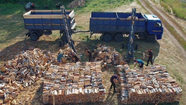 Заготовка и отгрузка дров. Дрова от Романыча. Челябинская область. с. Хомутинино 2022 смотреть онлайн