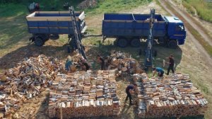 Заготовка  и отгрузка дров. Дрова от Романыча. Челябинская область. с. Хомутинино 2022