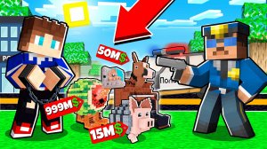 Я УКРАЛ ИТАЛЬЯНСКИХ ЖИВОТНЫХ У ПОЛИЦЕЙСКОГО В МАЙНКРАФТ МУЛЬТИК