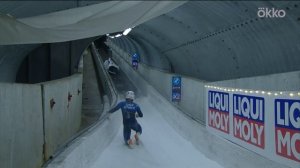 Боб с чешской командой перевернулся на этапе Кубка мира по бобслею