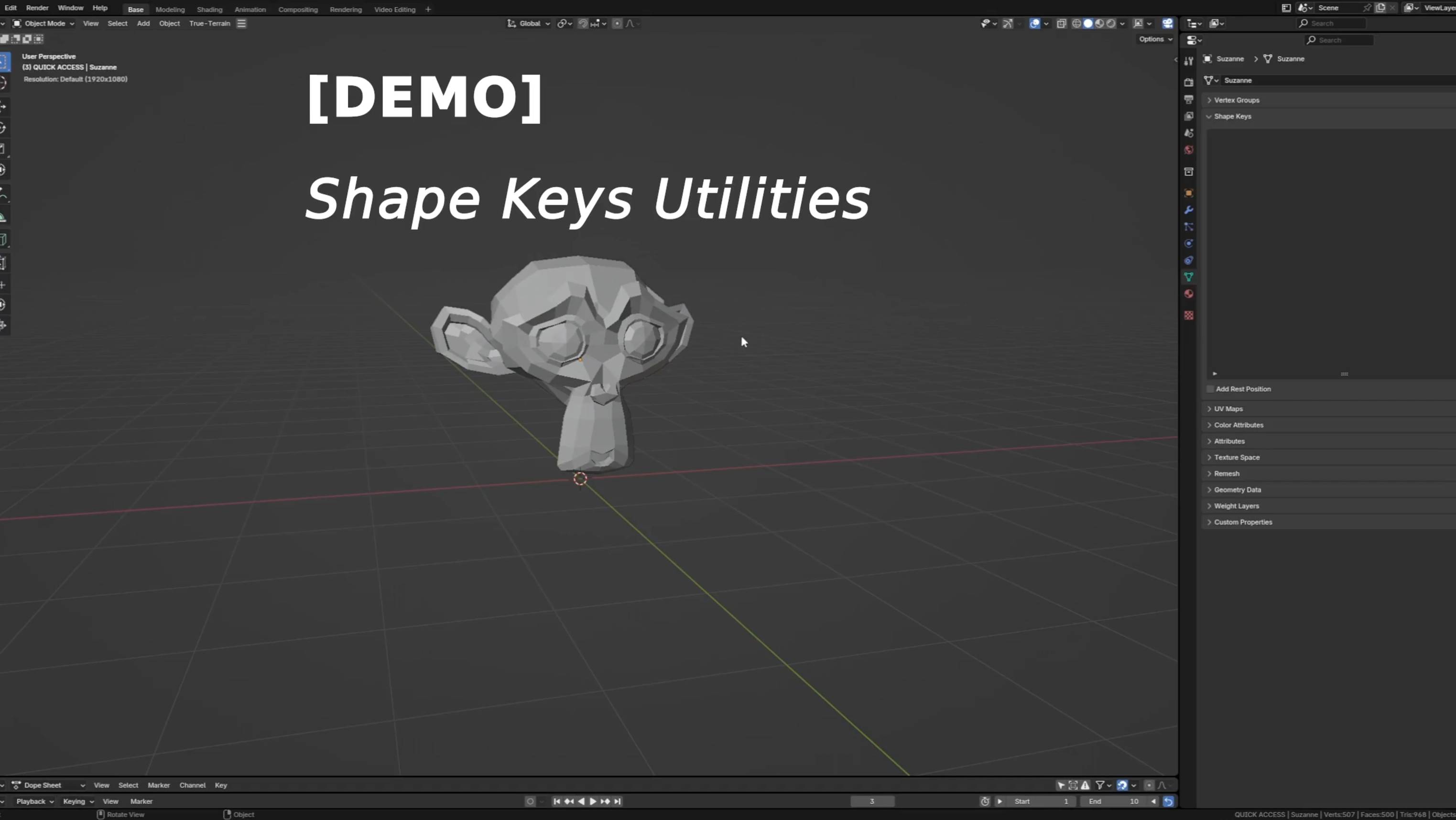 Blender Shape Key Utilities Enhanced смотреть онлайн