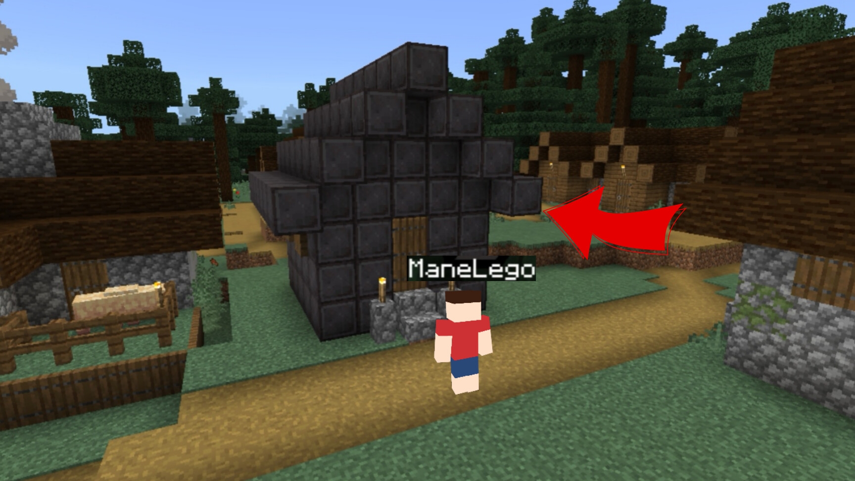 Мой дом стал из незерита в Майнкрафте | ManeLego minecraft