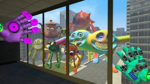 Роблокс в стиле Смайли - погоня за роботами Nextbot и уход за прыжками в Garry's Mod