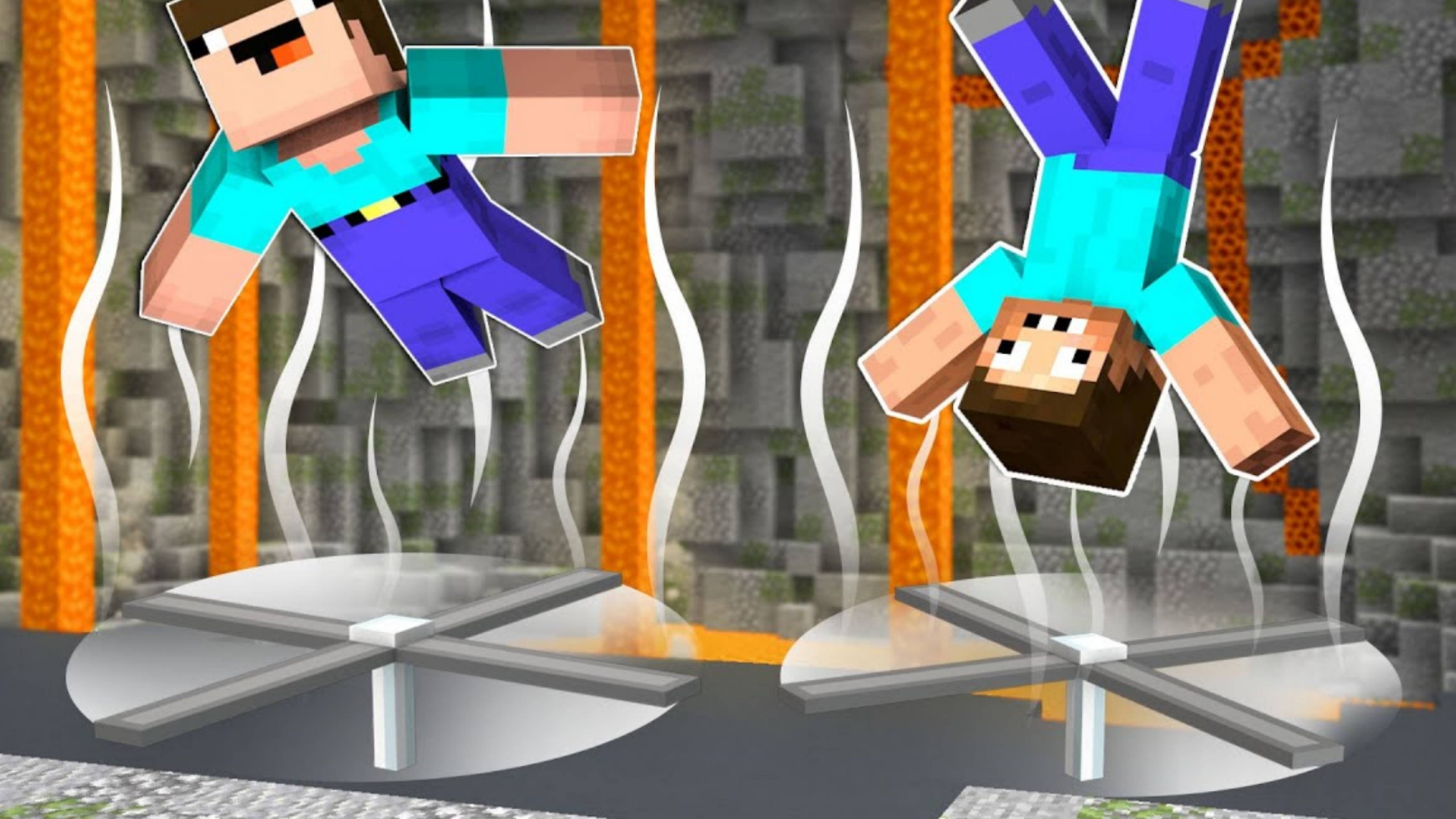 Нуб и про паркурят по вентиляторам в Майнкрафт DakPlay ДакПлей смотреть онлайн