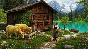 Загородная жизнь Швейцарии - Расслабляющая прогулка по самой красивой альпийской деревне Швейцарии