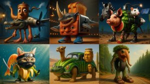 Итальянские животные, но они смешали все части ЧАСТЬ 2