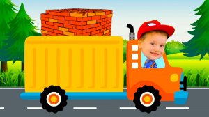 Развивающие мультики для детей Машинки строительные Брозаврики Песенки для детей  #детям