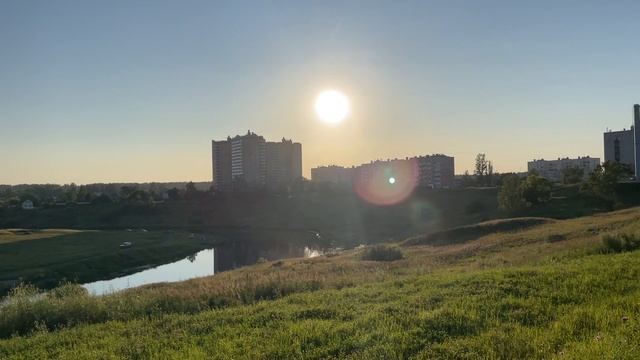 Закат солнца в городе #Никольское. Ленинградская обл.