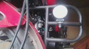Установка_дополнительного_освещения,_на_мопед.