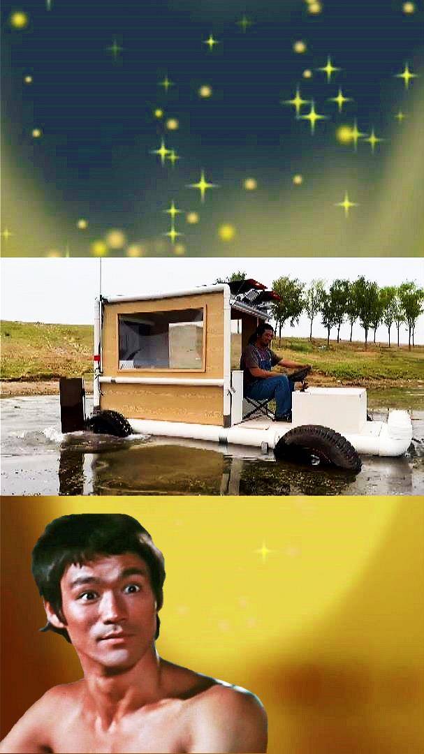 САМОДЕЛЬНЫЙ ДОМ-АМФИБИЯ НА КОЛЁСАХ С ЭЛЕКТРОПРИВОДОМ #Lucky_Tech #short #shorts смотреть онлайн