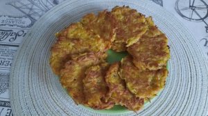 Драники с морковью.