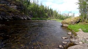 Новый поход в этом сезоне на любимую реку. Ловля хариуса на горной реке. Часть 2-я.