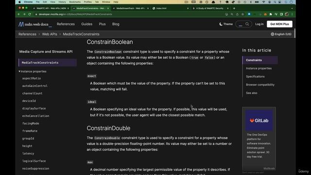 5 (2) Constraints overview - getSupportedConstraints() and getCapabilities() смотреть онлайн
