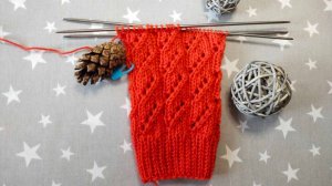 Строгий узор для мужских носков / подробное описание узора / узоры спицами / вязание для начинающих