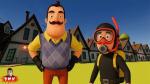 ШОУ ПРИВЕТ СОСЕД! 10 ДОМОВ ВАСИЛИЧА И ПОДВОДНЫЙ ЛЕХА! ИГРА HELLO NEIGHBOR ПРОХОЖДЕНИЕ МОДА NEW ACT 2