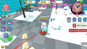 КЛИКЕР НО Я КАТАЮСЬ НА РОЛИКАХ ! ПРОШЛА ВСЕ ОББИ В РОБЛОКС | Roller Race Simulator