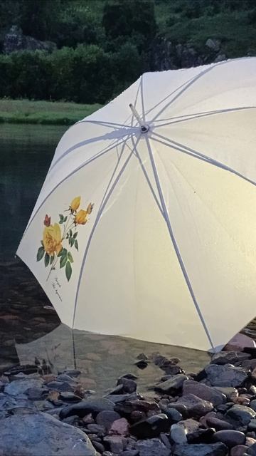 Оцени мои фотошедевры! Зонт и речка. ОБЪЕКТИВное настроение.