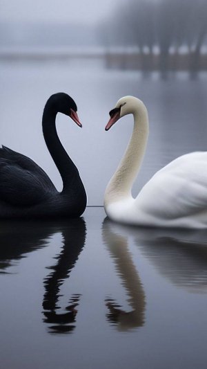 Приземление на воду. Лебедь.