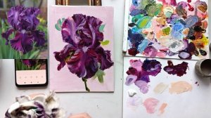 Как нарисовать ИРИС маслом?