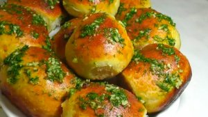 БУЛОЧКИ ПАМПУШКИ С ЧЕСНОКОМ🧄