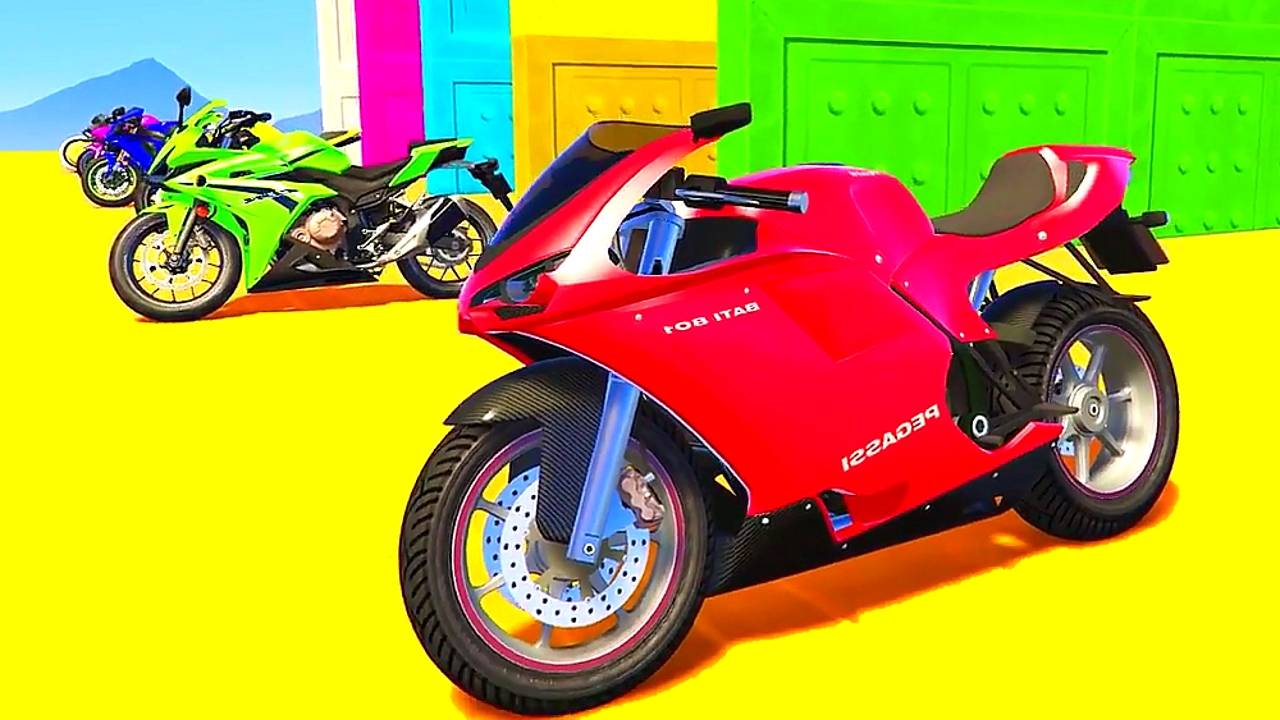 Мультики про мотоциклы - гонки на спортивных мотоциклах. Мультики для детей, мультики для мальчиков.