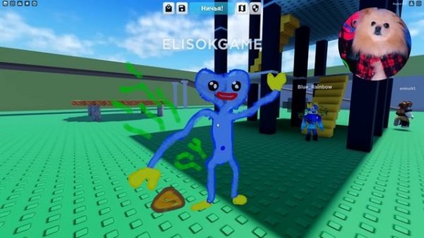 НАРИСОВАЛА ХАГГИ И ИГРАЮ ЗА РИСУНОК В РОБЛОКС ! Я СТАЛА НАРИСОВАННЫМ ХАГГИ ВАГГИ В ROBLOX