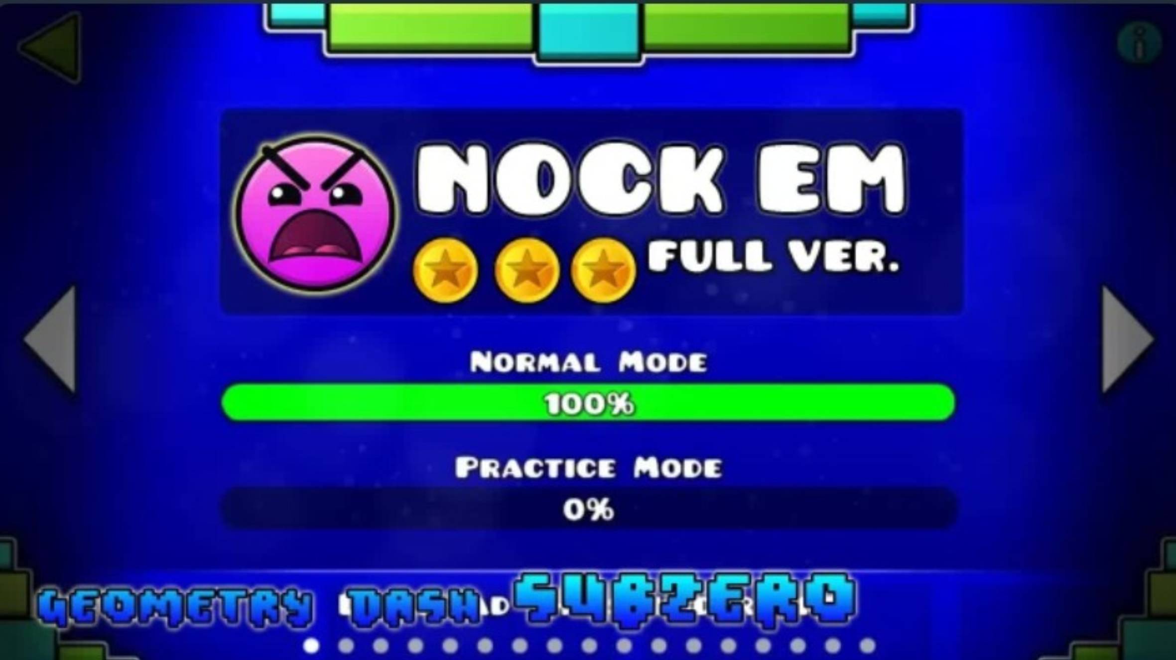 Уровень NOCK EM полная версия / GEOMETRY DASH 2.11 смотреть онлайн